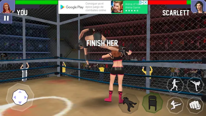 Bad Girls Wrestling Game android App screenshot 2